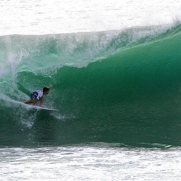 Infamous surf spot Padang Padang Bali Barreling like Pipeline