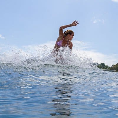 intermediate surf trip in red island java
