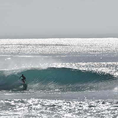 Surfing in Padang-Padang Intermediate Surf Spot