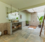 Sun House Deluxe Bedroom Bathroom