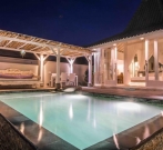 Bingin Surf Villa Bali One Bedroom Villa Pool at Night