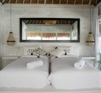 cocotastic bungalow twin bedroom in balangan