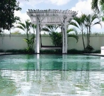 swimming pool in balangan white palm eco hotel